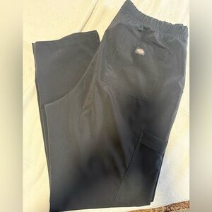 Dickies Women's Black Straight Leg Scrub Pants